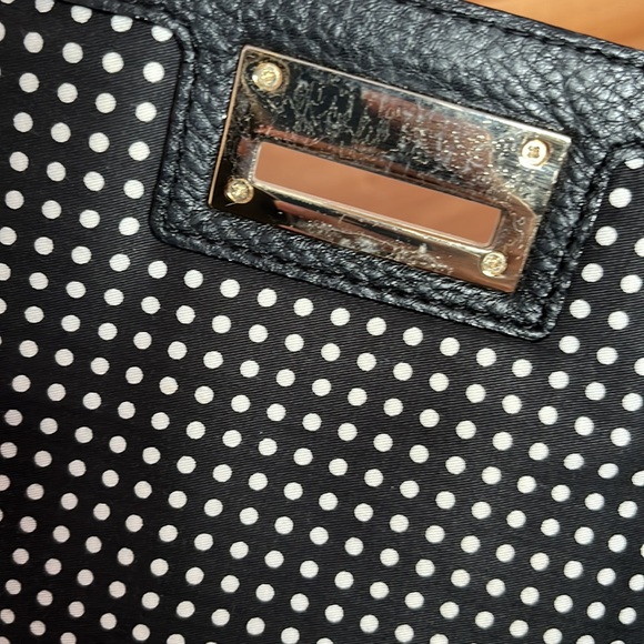 Kate Spade Black Mini Purse with Black/White Strap - Picture 4 of 11